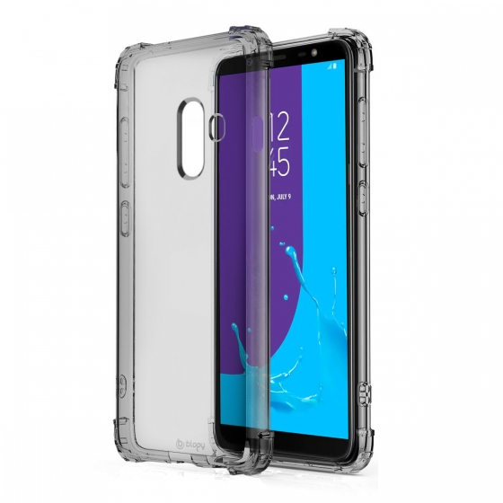 Blogy Galaxy J7 Prime2 ile Uyumlu Crystal Fit Kılıf Smoke Black