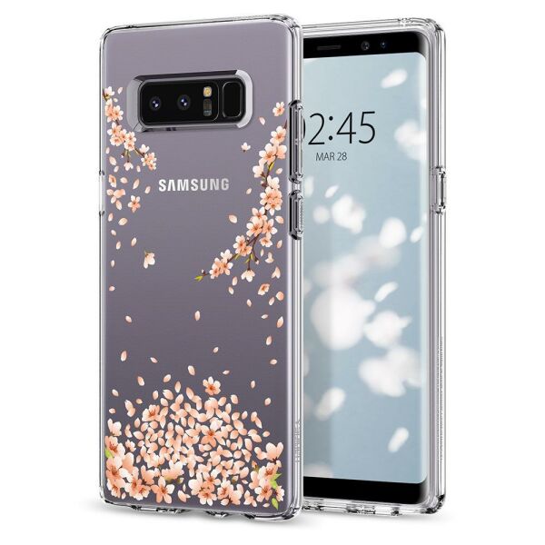 Spigen Galaxy Note 8 ile Uyumlu Kılıf Liquid Crystal Blossom Crystal Clear