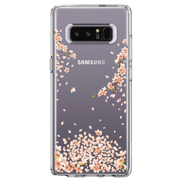 Spigen Galaxy Note 8 ile Uyumlu Kılıf Liquid Crystal Blossom Crystal Clear