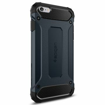 Spigen iPhone 6 Plus/6s Plus ile Uyumlu Kılıf Tough Armor Tech Metal Slate