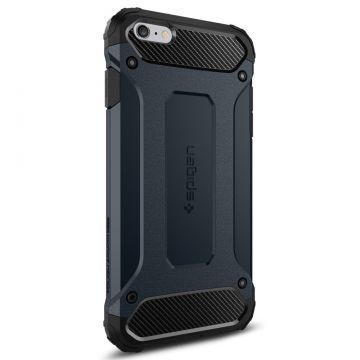 Spigen iPhone 6 Plus/6s Plus ile Uyumlu Kılıf Tough Armor Tech Metal Slate
