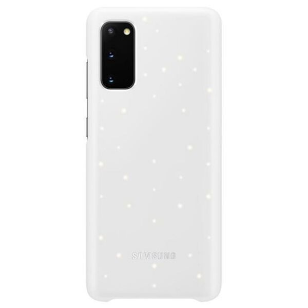 Galaxy S20 ile Uyumlu LED Kılıf Beyaz EF-KG980CWEGTR