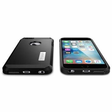Spigen iPhone 6s Plus/6 Plus ile Uyumlu Kılıf Tough Armor Black