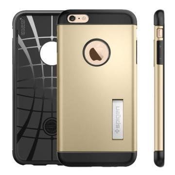 Spigen iPhone 6s Plus/6 Plus ile Uyumlu Kılıf Slim Armor Champagne Gold
