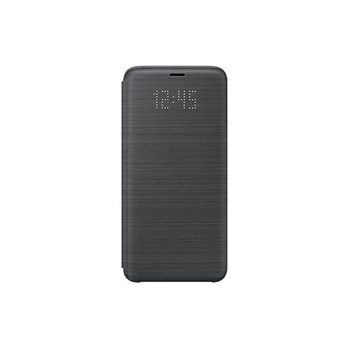 Galaxy S9 Plus ile Uyumlu LED View Cover Kılıf Siyah EF-NG965PBEGWW