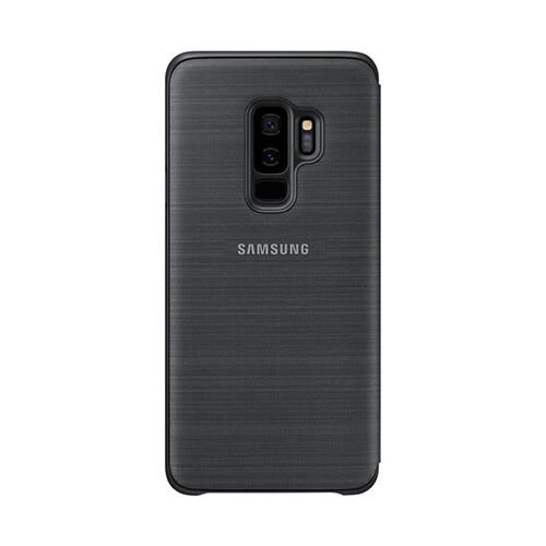 Galaxy S9 Plus ile Uyumlu LED View Cover Kılıf Siyah EF-NG965PBEGWW