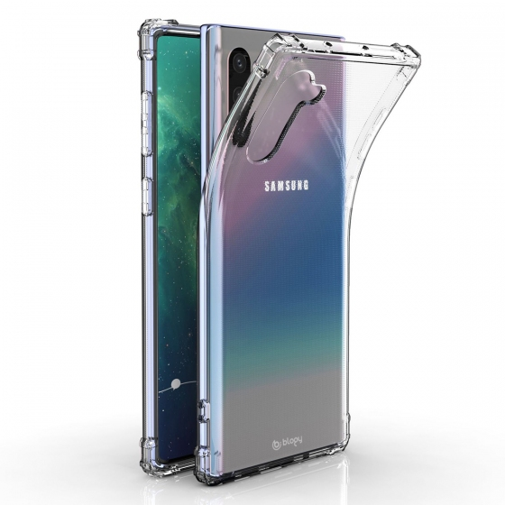 Blogy Galaxy Note 10 ile Uyumlu Crystal Fit Kılıf Crystal Clear