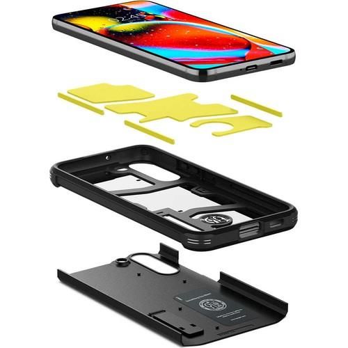 Spigen Galaxy S22 Plus 5G ile Uyumlu Kılıf Tough Armor Military Grade Black
