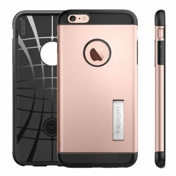 Spigen iPhone 6s Plus/6 Plus ile Uyumlu Kılıf Slim Armor Rose Gold