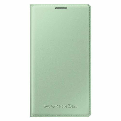 Galaxy Note 3 Neo ile Uyumlu Kılıf Flip Wallet Yeşil EF-WN750BMEGWW