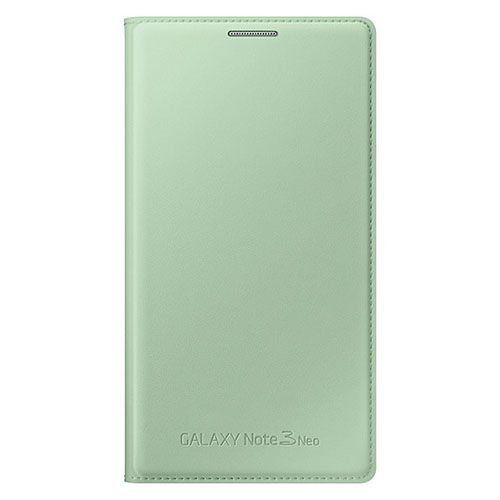 Galaxy Note 3 Neo ile Uyumlu Kılıf Flip Wallet Yeşil EF-WN750BMEGWW
