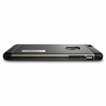 Spigen iPhone 6s Plus/6 Plus ile Uyumlu Kılıf Slim Armor Gun Metal