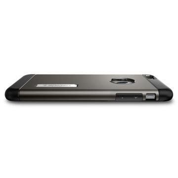 Spigen iPhone 6s Plus/6 Plus ile Uyumlu Kılıf Slim Armor Gun Metal