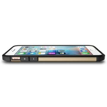 Spigen iPhone 6s Plus/6 Plus ile Uyumlu Kılıf Tough Armor Champagne Gold