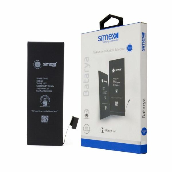 Simex iPhone 5G ile Uyumlu SBT-01 Batarya