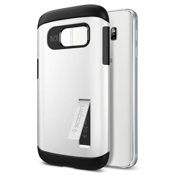 Spigen Galaxy S7 ile Uyumlu Kılıf Slim Armor Shimmery White