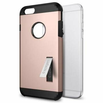 Spigen iPhone 6s Plus/6 Plus ile Uyumlu Kılıf Tough Armor Rose Gold