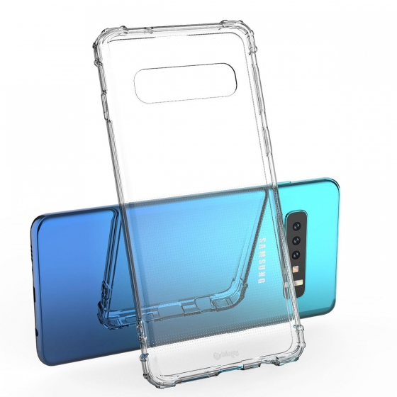 Blogy Galaxy S10 ile Uyumlu Crystal Fit Kılıf Crystal Clear