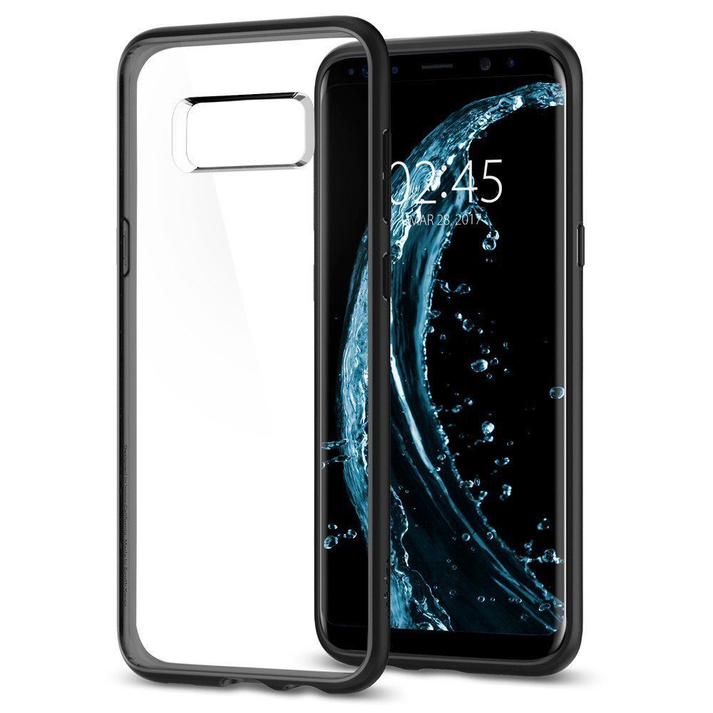 Spigen Galaxy S8 Plus ile Uyumlu Kılıf Ultra Hybrid Matte Black