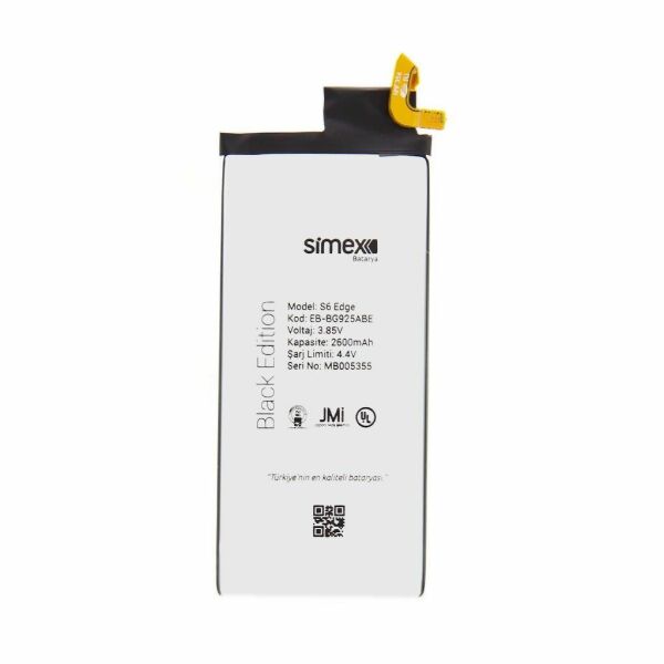 Simex Galaxy S6 Edge ile Uyumlu SBT-01 Batarya
