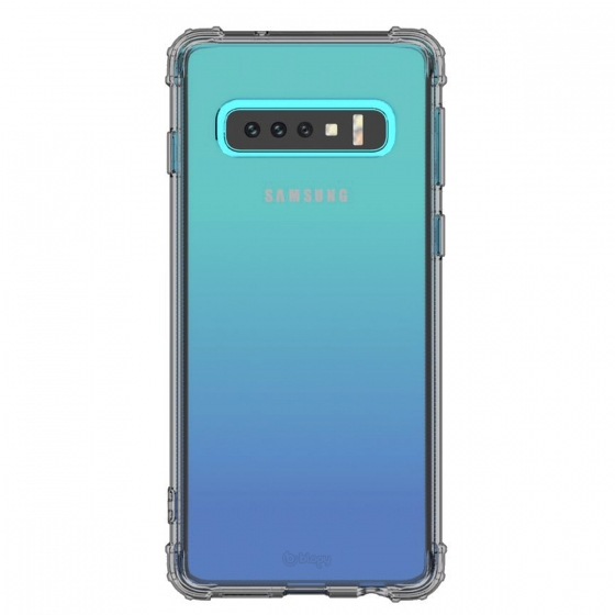 Blogy Galaxy S10 ile Uyumlu Crystal Fit Kılıf Smoke Black