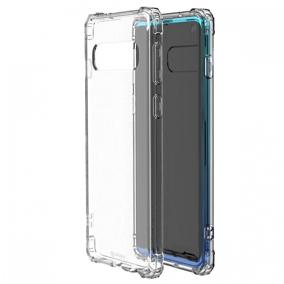 Blogy Galaxy S10 ile Uyumlu Crystal Fit Kılıf Smoke Black