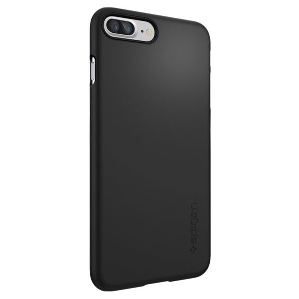 Spigen iPhone 7 Plus ile Uyumlu Kılıf Thin Fit Ultra İnce Black