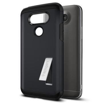 Spigen G5 ile Uyumlu Kılıf Tough Armor Metal Slate