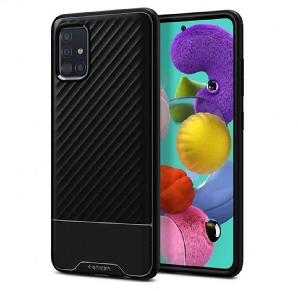 Spigen Galaxy A51 ile Uyumlu Kılıf Core Armor Matte Black