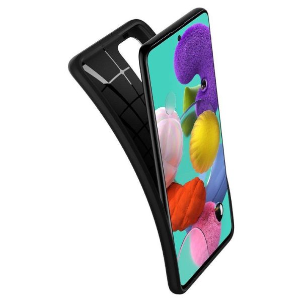 Spigen Galaxy A51 ile Uyumlu Kılıf Core Armor Matte Black