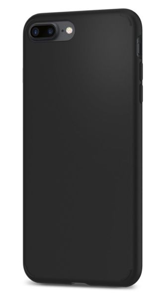 Spigen iPhone 7 Plus / 8 Plus ile Uyumlu Kılıf Liquid Crystal 4 Tarafı Tam Koruma Matte Black