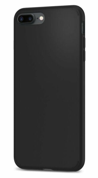 Spigen iPhone 7 Plus / 8 Plus ile Uyumlu Kılıf Liquid Crystal 4 Tarafı Tam Koruma Matte Black