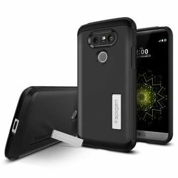 Spigen G5 ile Uyumlu Kılıf Tough Armor Black