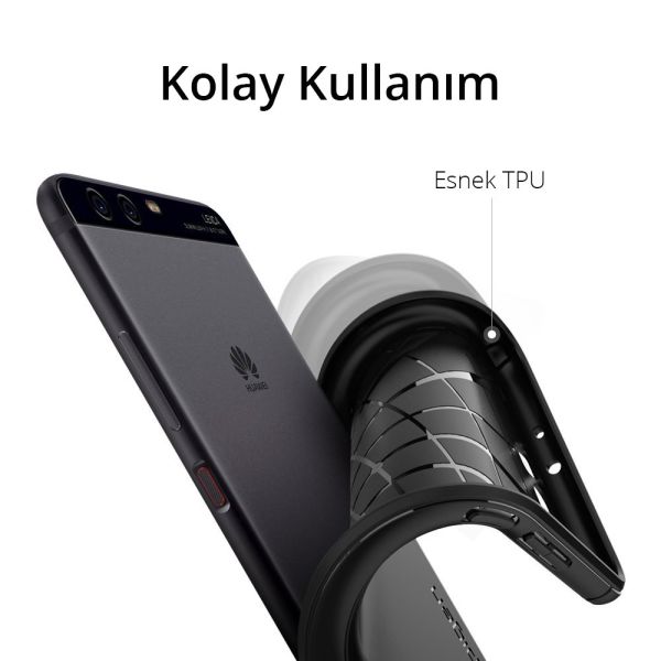 Spigen P10 Plus ile Uyumlu Kılıf Rugged Armor