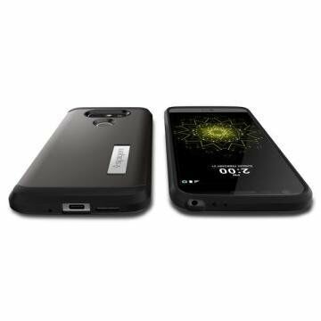 Spigen G5 ile Uyumlu Kılıf Tough Armor Gun Metal