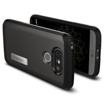 Spigen G5 ile Uyumlu Kılıf Tough Armor Gun Metal