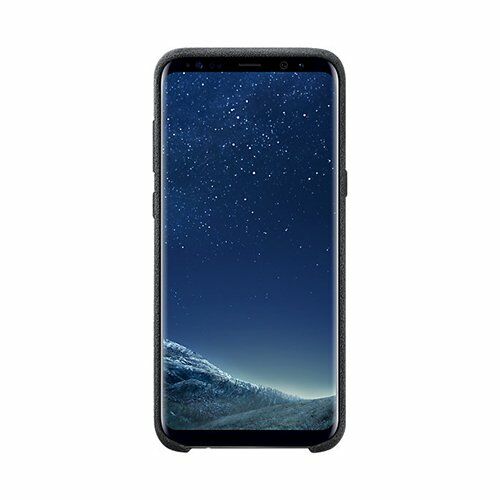 Galaxy S8 Plus ile Uyumlu Alcantara Cover Siyah EF-XG955ASEGWW