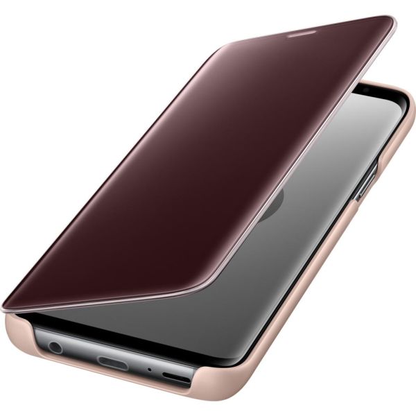 Galaxy S9 ile Uyumlu Clear View KılıfGold EF-ZG960CFEGWW (Out)