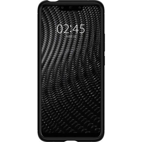 Spigen Mate 20 Pro ile Uyumlu Kılıf Rugged Armor Black