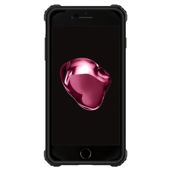 Spigen iPhone 7 Plus / 8 Plus ile Uyumlu Kılıf Rugged Armor Extra Black