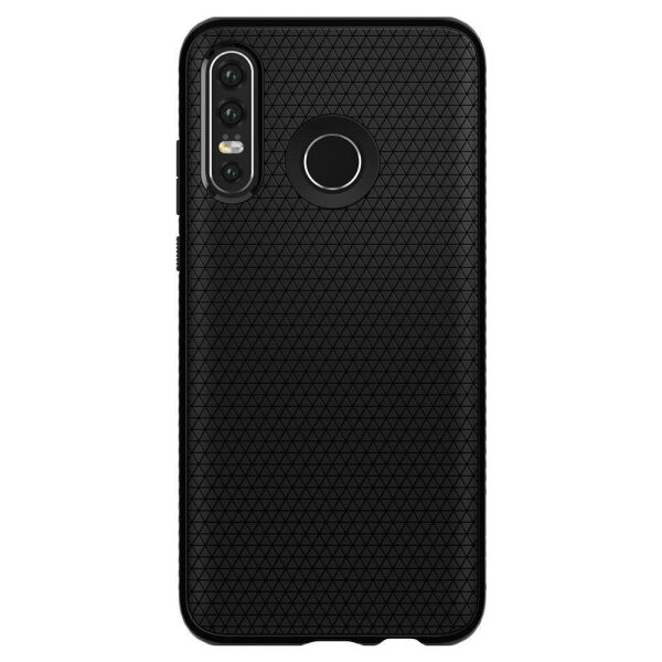 Spigen P30 Lite / Nova 4e ile Uyumlu Kılıf Liquid Air Matte Black
