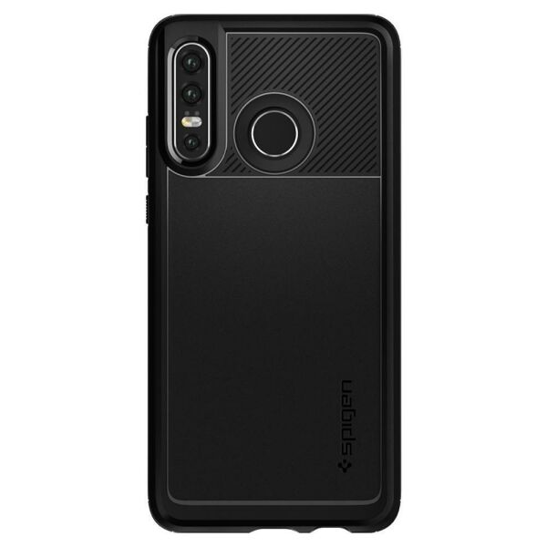 Spigen P30 Lite / Nova 4e ile Uyumlu Kılıf, Rugged Armor Matte Black