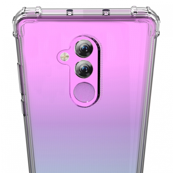 Blogy Mate 20 Lite ile Uyumlu Crystal Fit Kılıf Crystal Clear