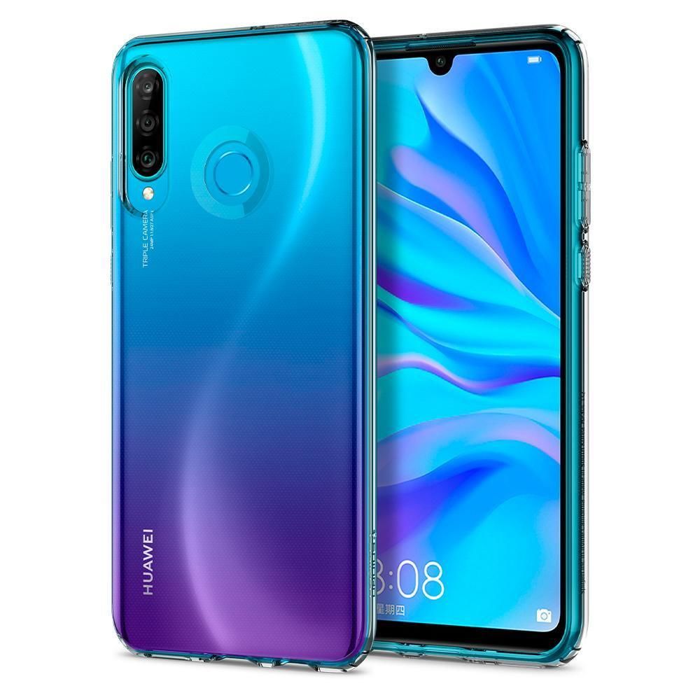 Spigen P30 Lite / Nova 4e ile Uyumlu Kılıf Liquid Crystal Crystal Clear