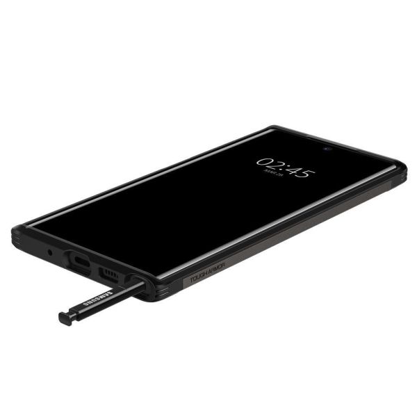 Spigen Galaxy Note 10 ile Uyumlu Kılıf Tough Armor Gunmetal