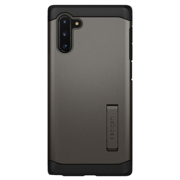 Spigen Galaxy Note 10 ile Uyumlu Kılıf Tough Armor Gunmetal