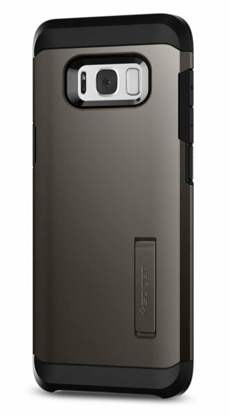 Spigen Galaxy S8 Plus ile Uyumlu Kılıf Tough Armor Gun Metal