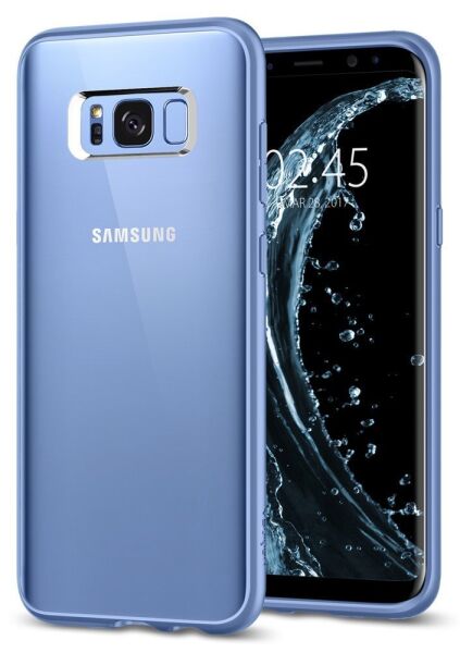 Spigen Galaxy S8 Plus ile Uyumlu Kılıf Ultra Hybrid Blue Coral