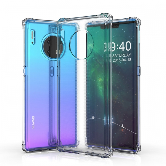 Blogy Mate 30 Pro ile Uyumlu Crystal Fit Kılıf Crystal Clear