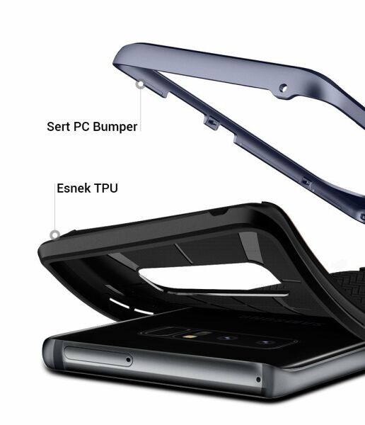 Spigen Galaxy Note 8 ile Uyumlu Kılıf Neo Hybrid Orchid Gray